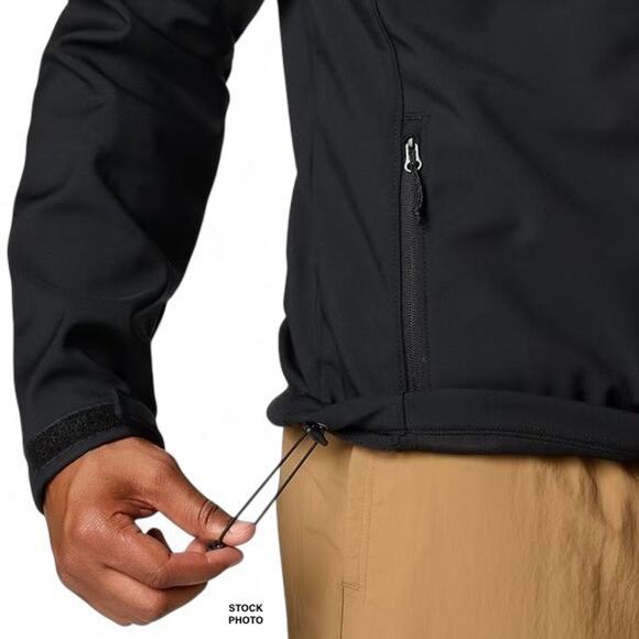 Columbia Ascender Softshell Jacket Mens XXL Zip Up Black Stretch Water Resistant - Picture 8 of 11